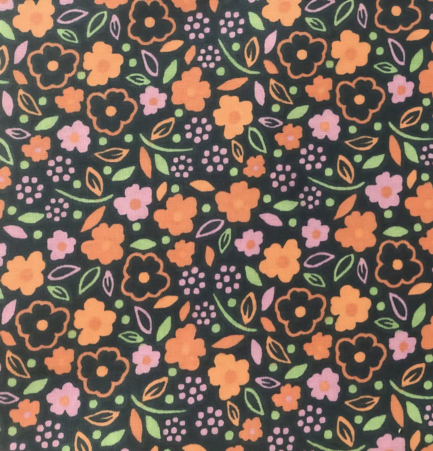 étui brosse à dents lavable motif multi fleurs- fabrication artisanale de haute-loire