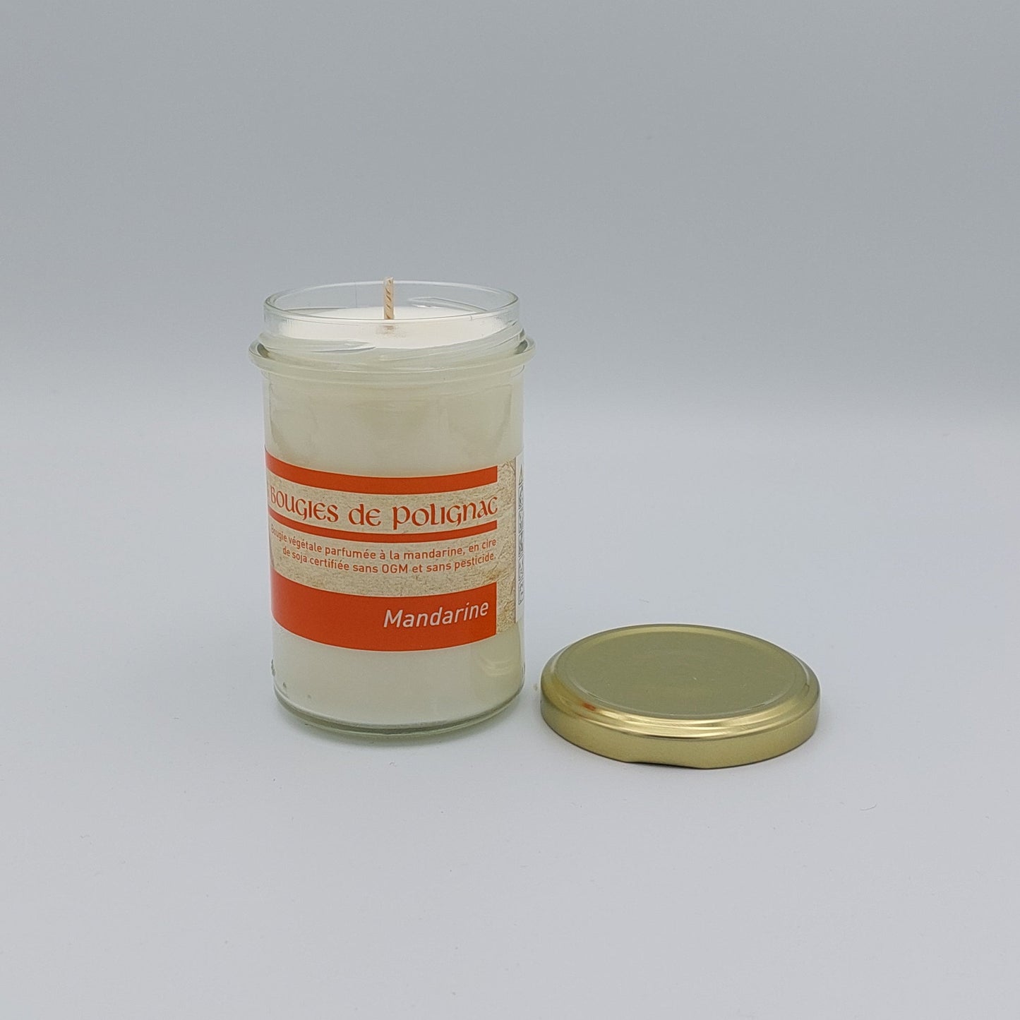 Bougie végétale 180 gr parfum Mandarine