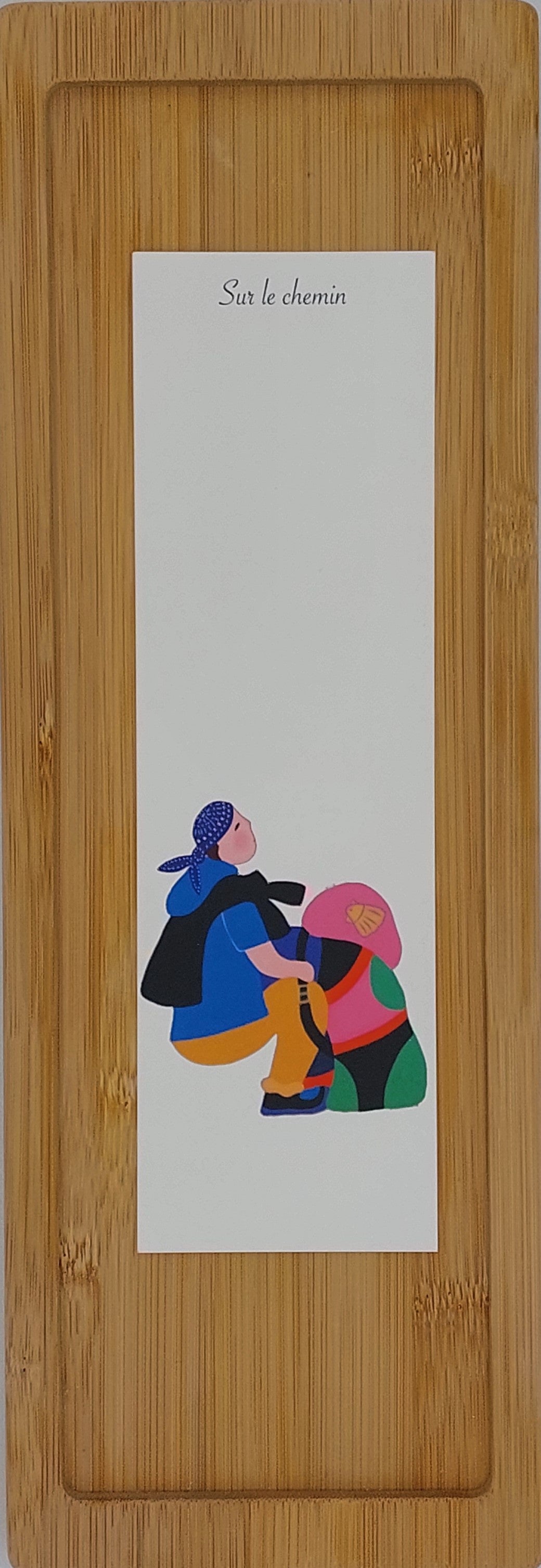 Marque-page illustré "Sur le Chemin"