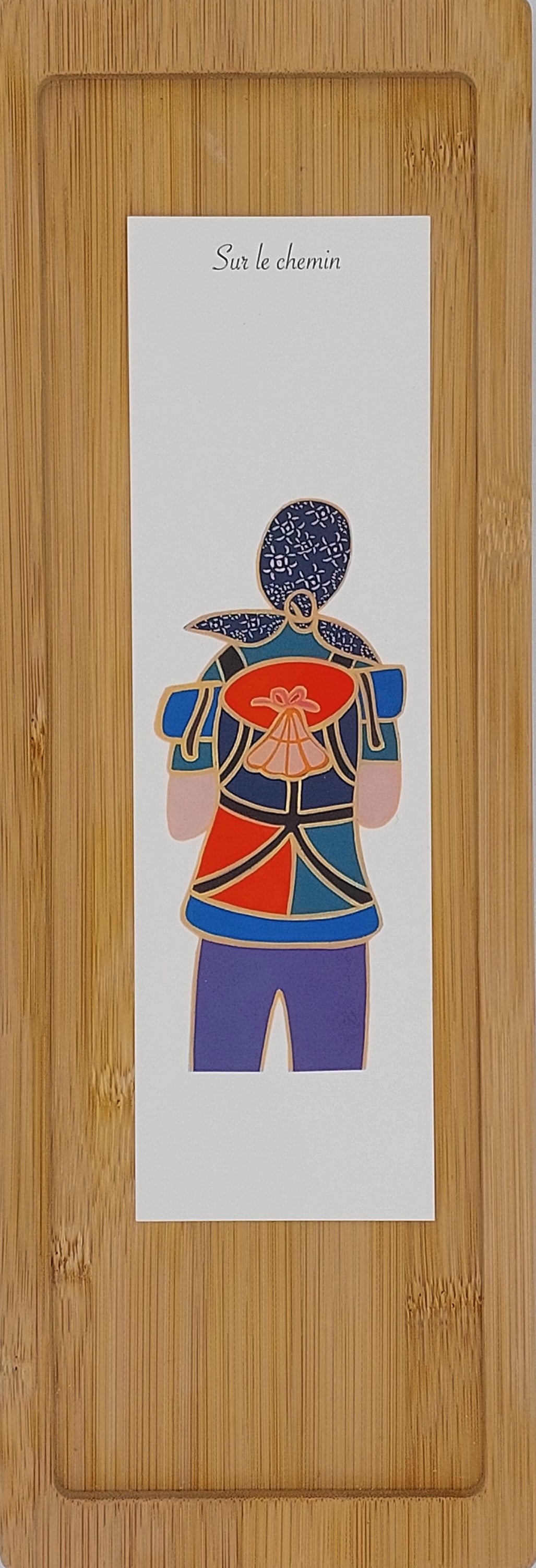 Marque-page illustré "Sur le Chemin"
