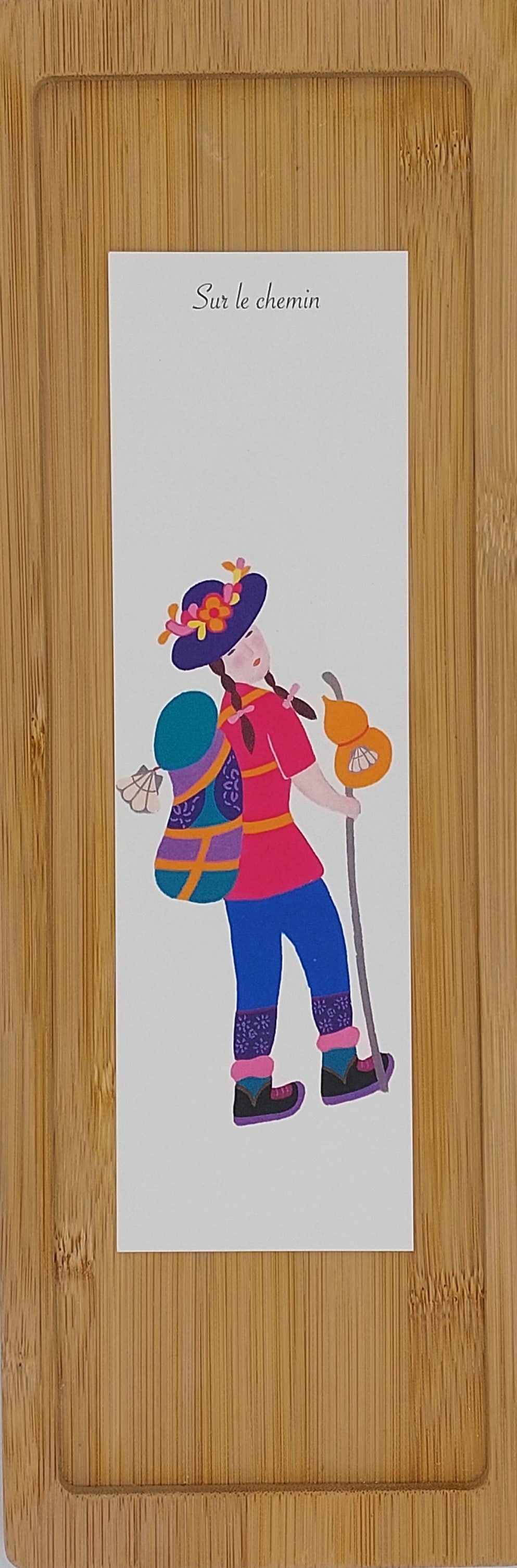 Marque-page illustré "Sur le Chemin"