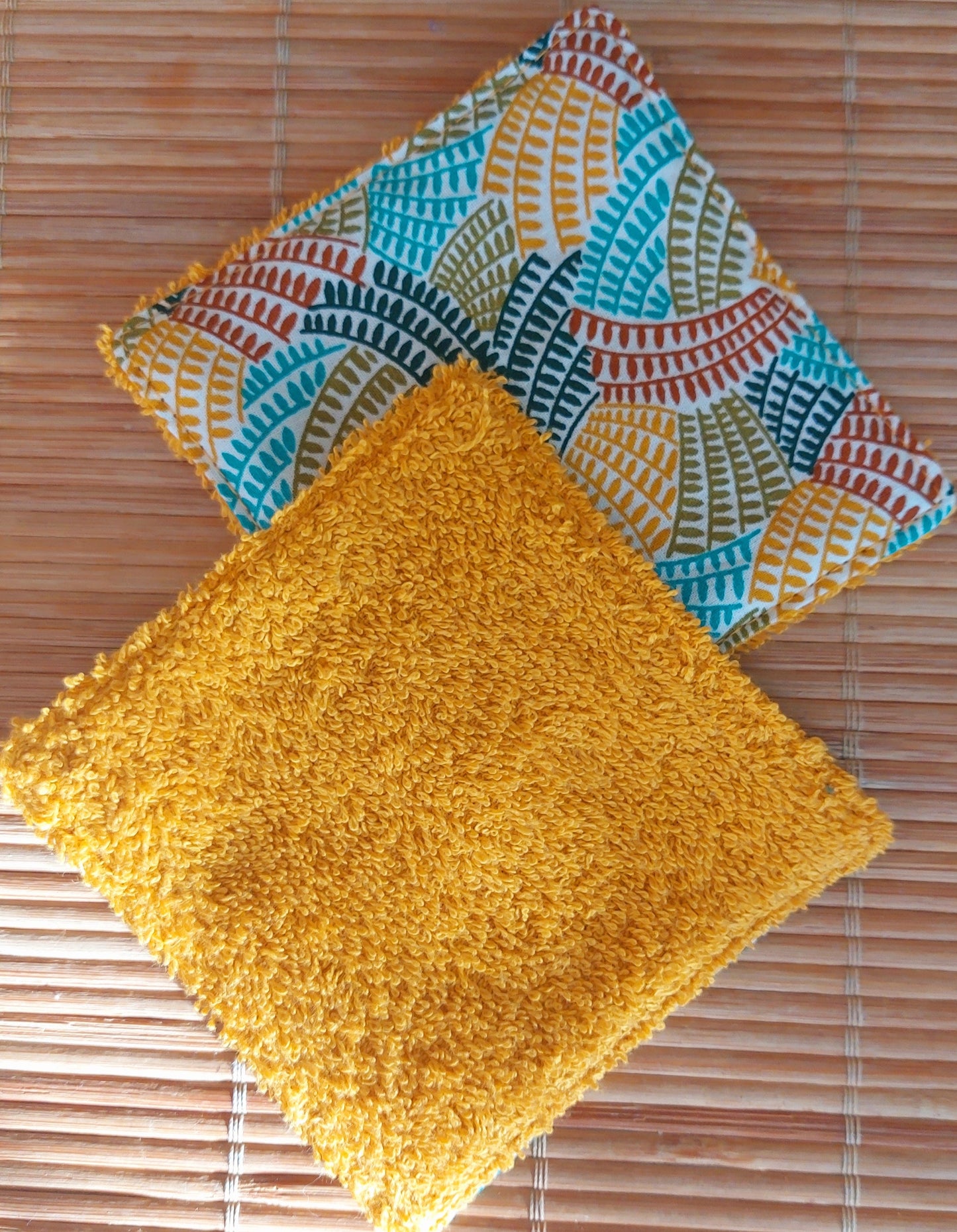 Panière avec 5 lingettes lavables