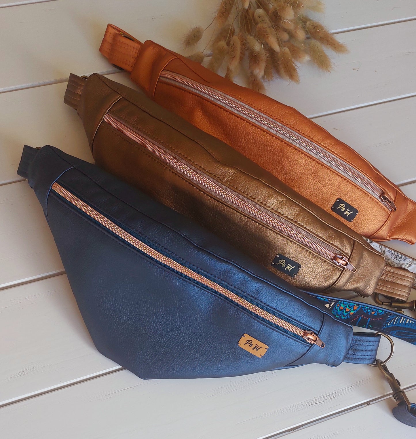 Sac banane simili cuir fait-main