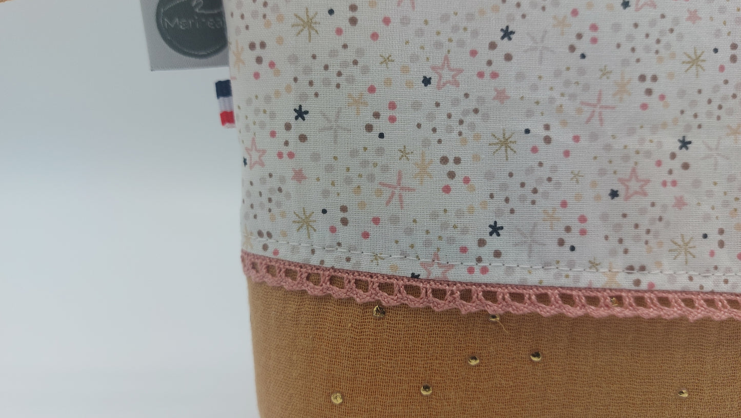 Trousse de toilette bébé doublée, fabrication française (Haute-Loire)