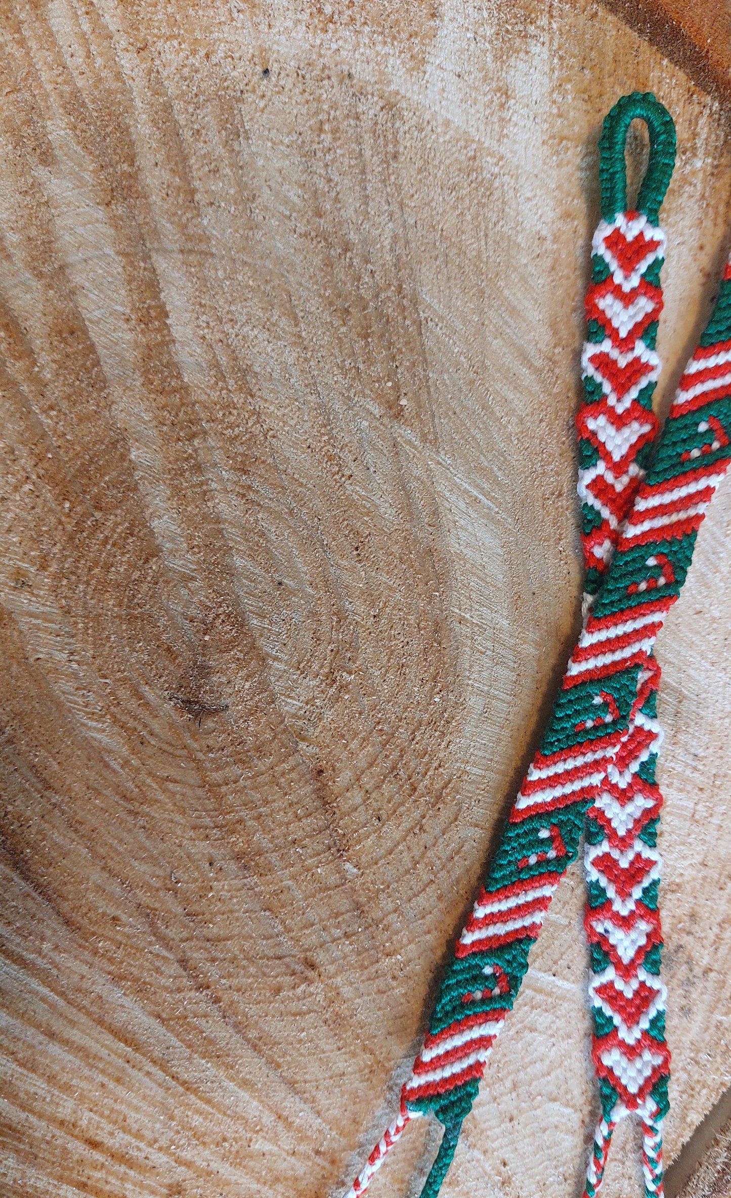 Bracelets porte-bonheur de Noël "Sucre d'orge"