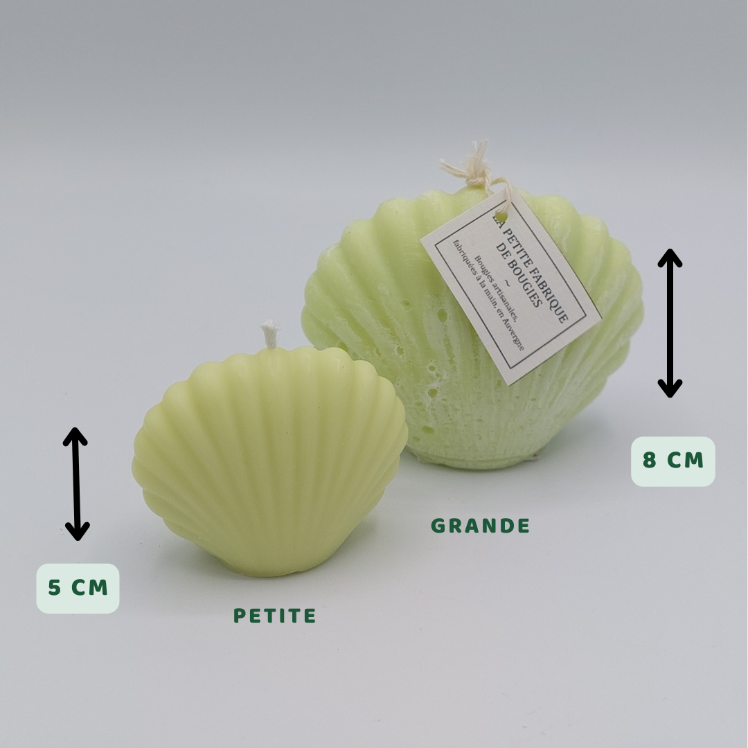 bougies moulées artisanales format petit et format grand parfum verveine - fabriquées en auvergne