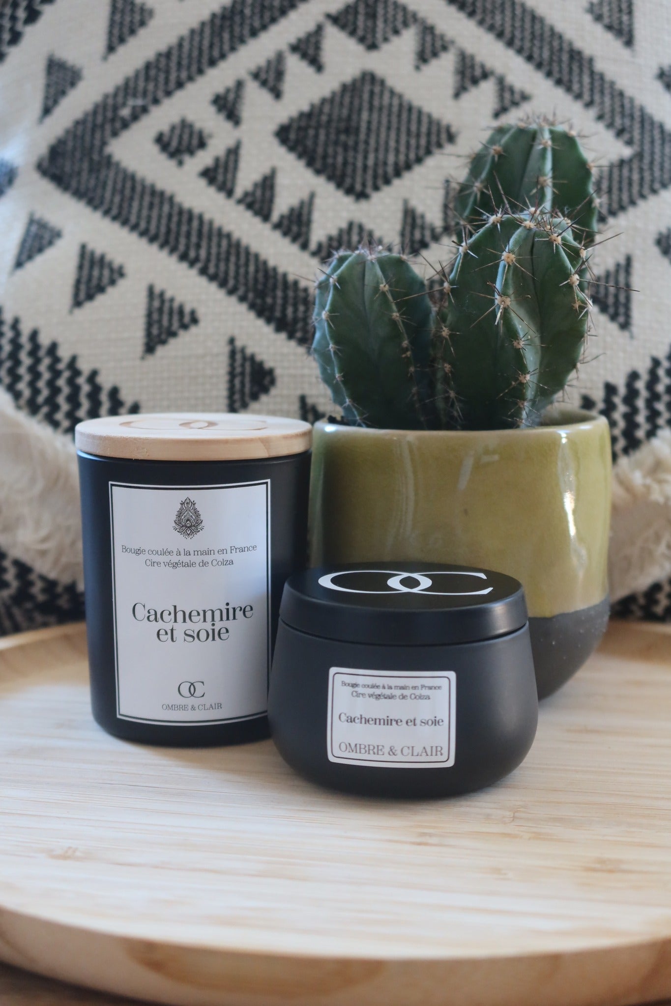 Bougie végétale parfum Cachemir et Soie