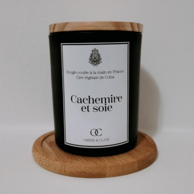 Bougie végétale parfum Cachemir et Soie à la cire de colza origine europe