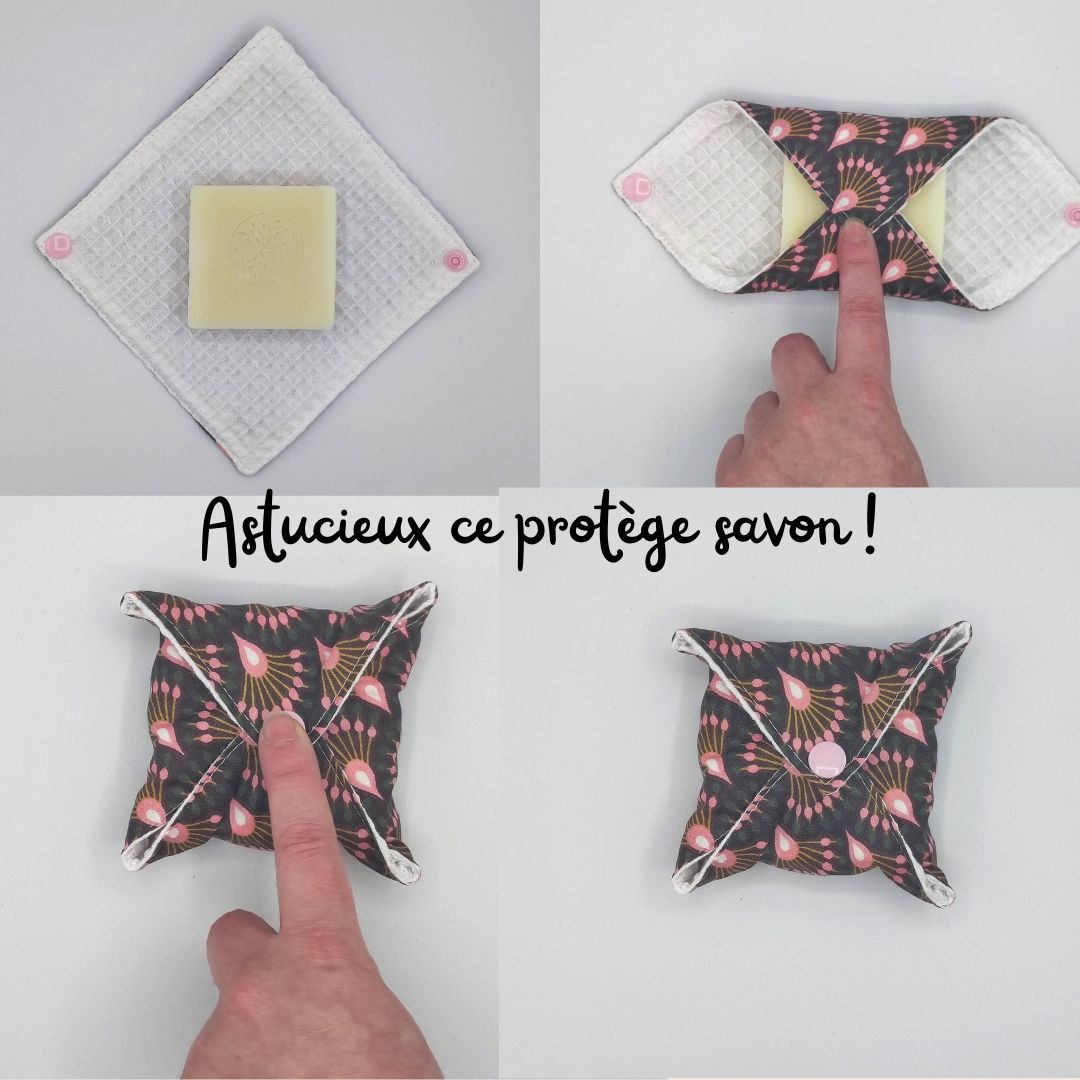 carré protège savon origami