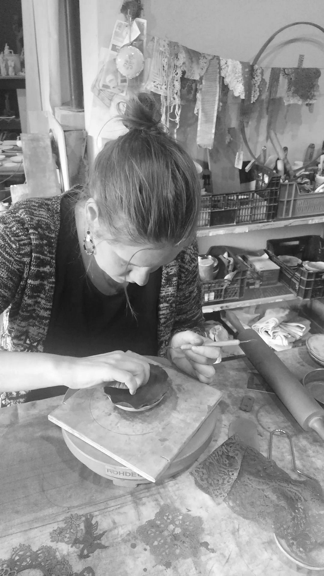 Fanny besson - céramiste - atelier Apotheose Retournac