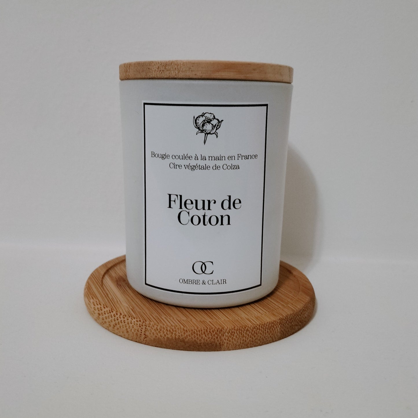 Bougie végétale 150 gr parfum Fleur de Coton