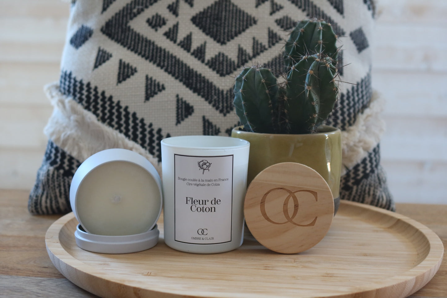 Bougie végétale 150 gr parfum Fleur de Coton