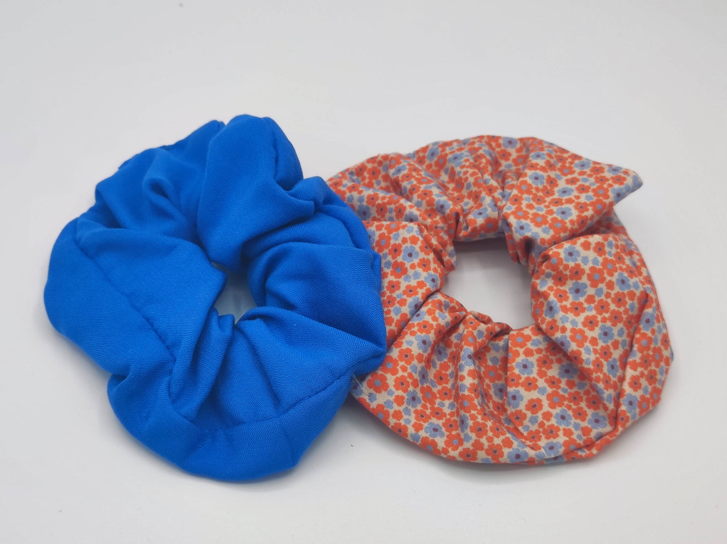 Chouchous (lot de 2) - bleu électrique et fleuri