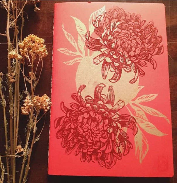 Carnets de notes en linogravure A5