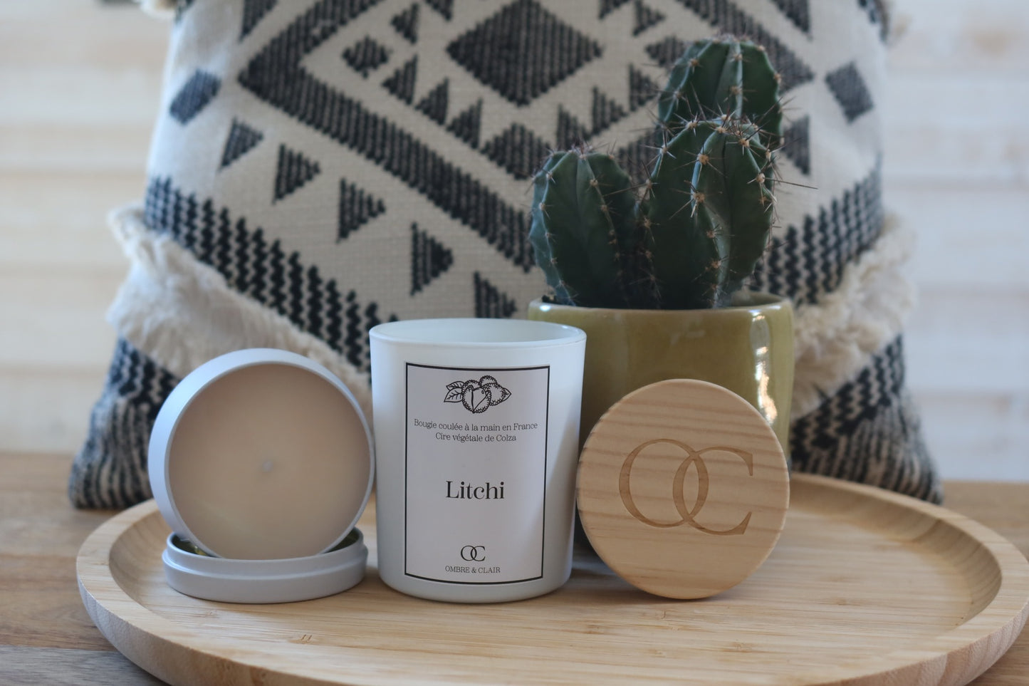 Bougie végétale 150 gr parfum Litchi