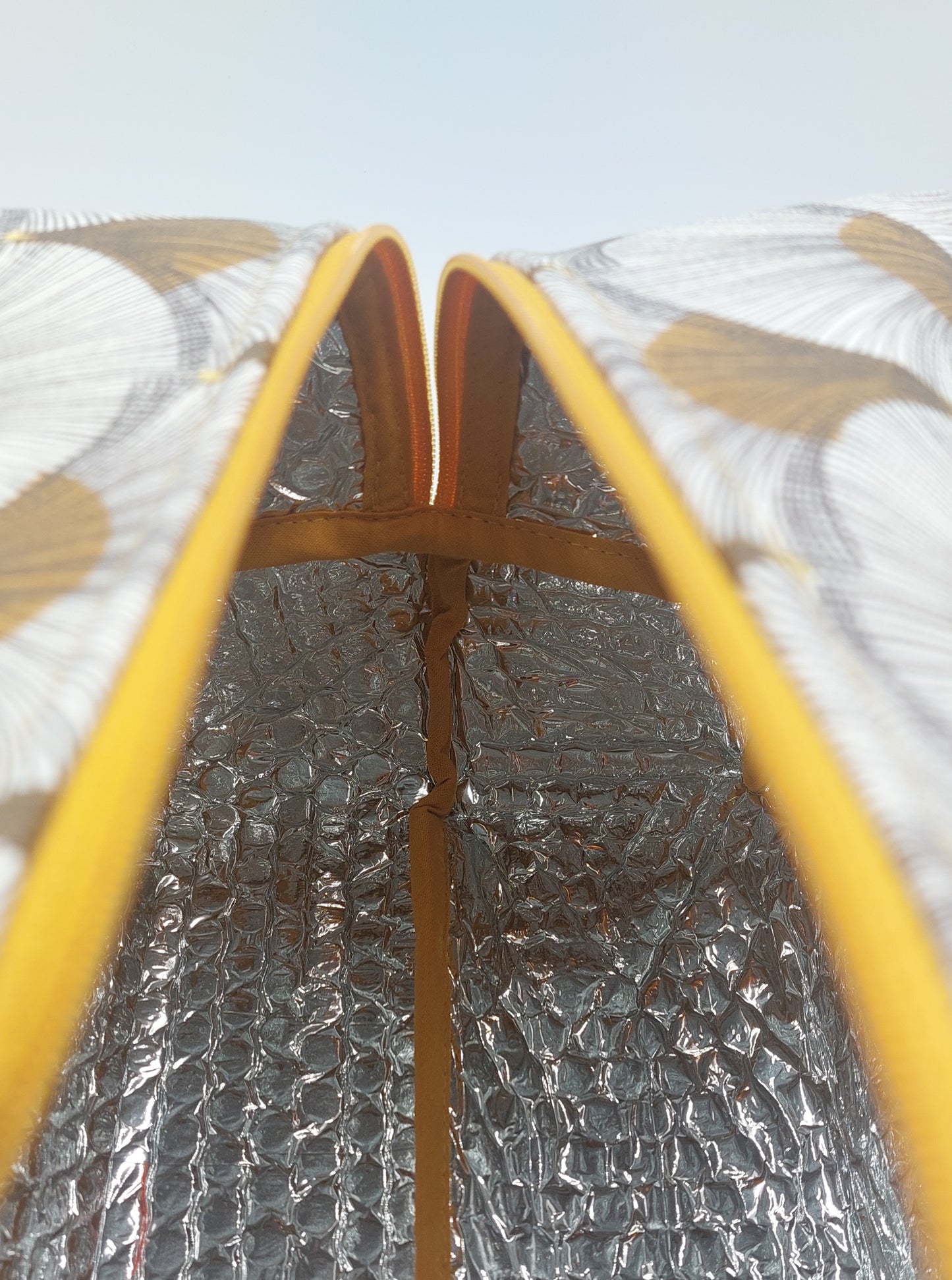 lunch bag isotherme orange et blanc