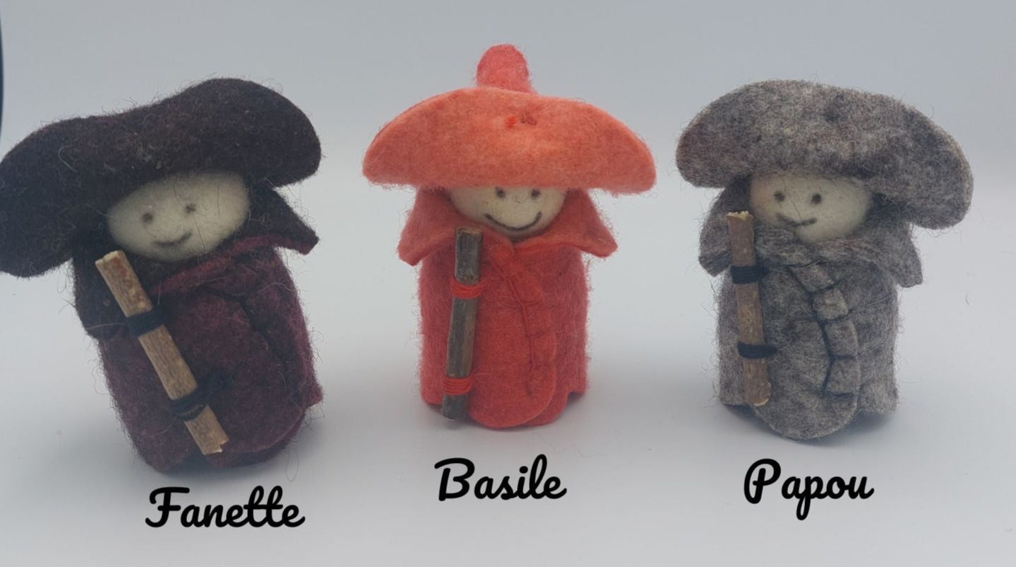 petits bergers en feutre