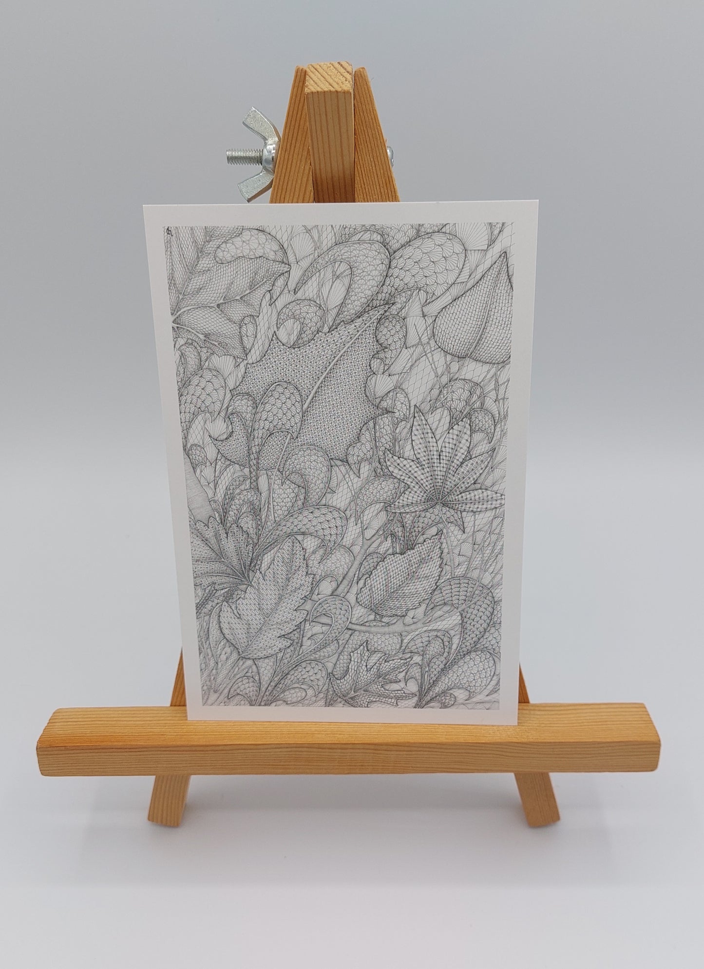 Carte personnalisable "automne" Le Dentelier - art dessin dentelle