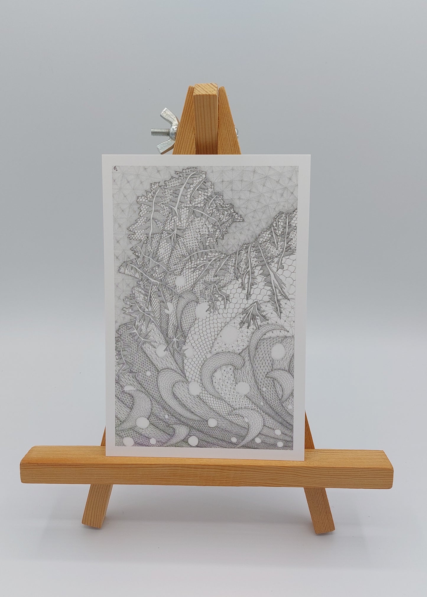 Carte postale Le Dentelier " Hiver" - collection les quatre saisons
