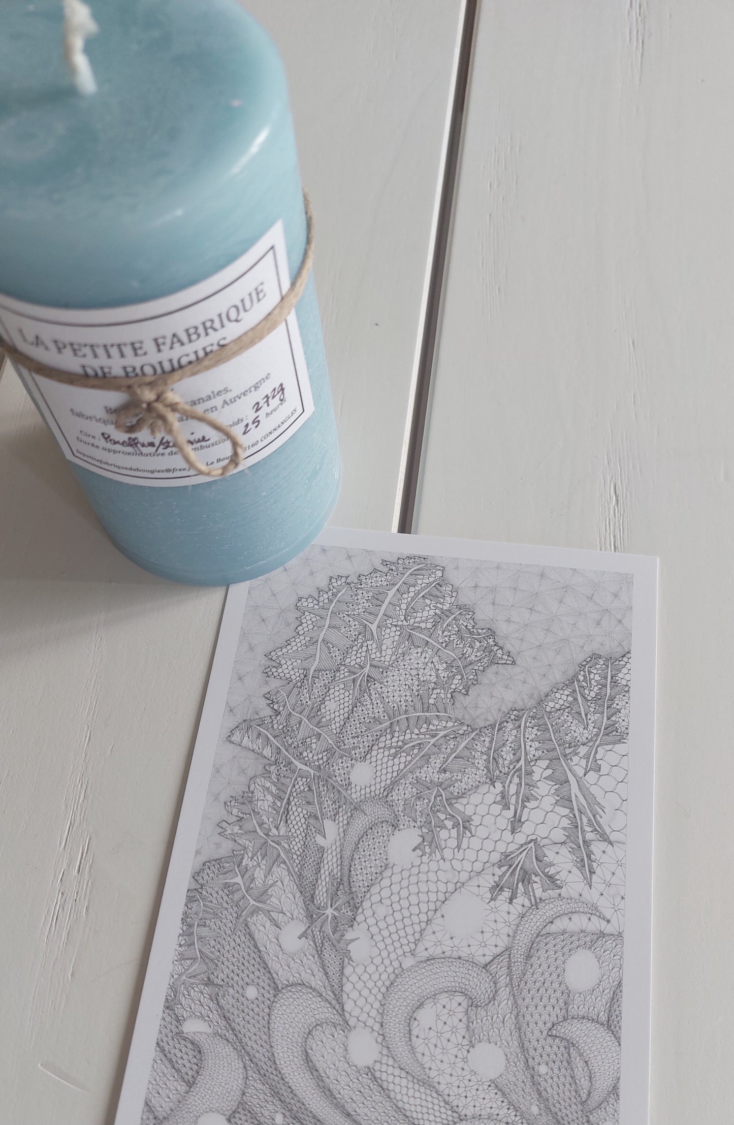Carte postale Le Dentelier " Hiver" - collection les quatre saisons