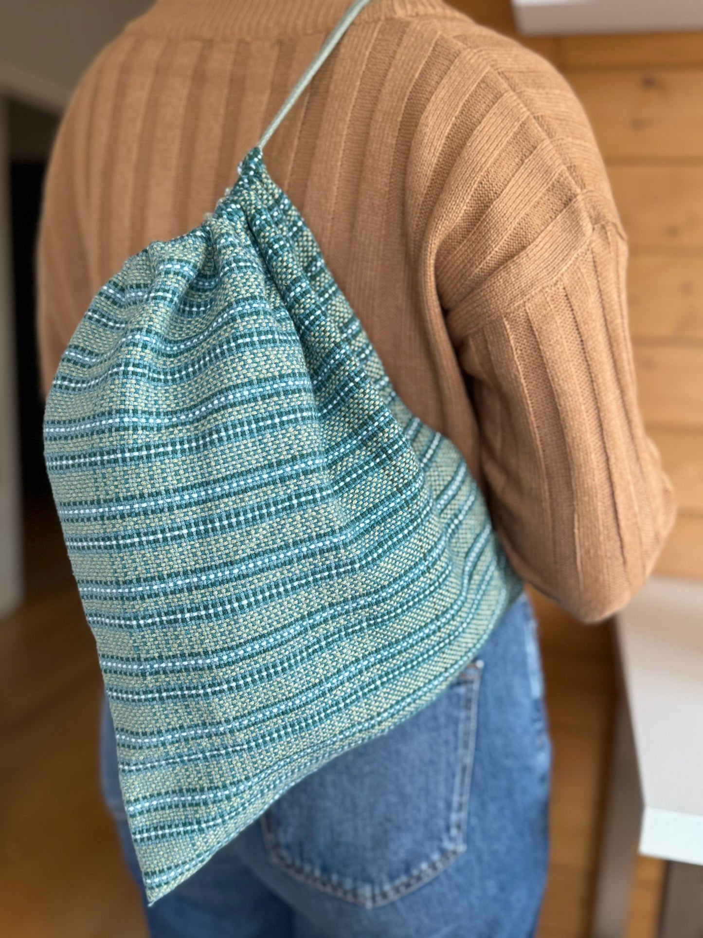 sac épaule tissé main - artisanat Auvergne