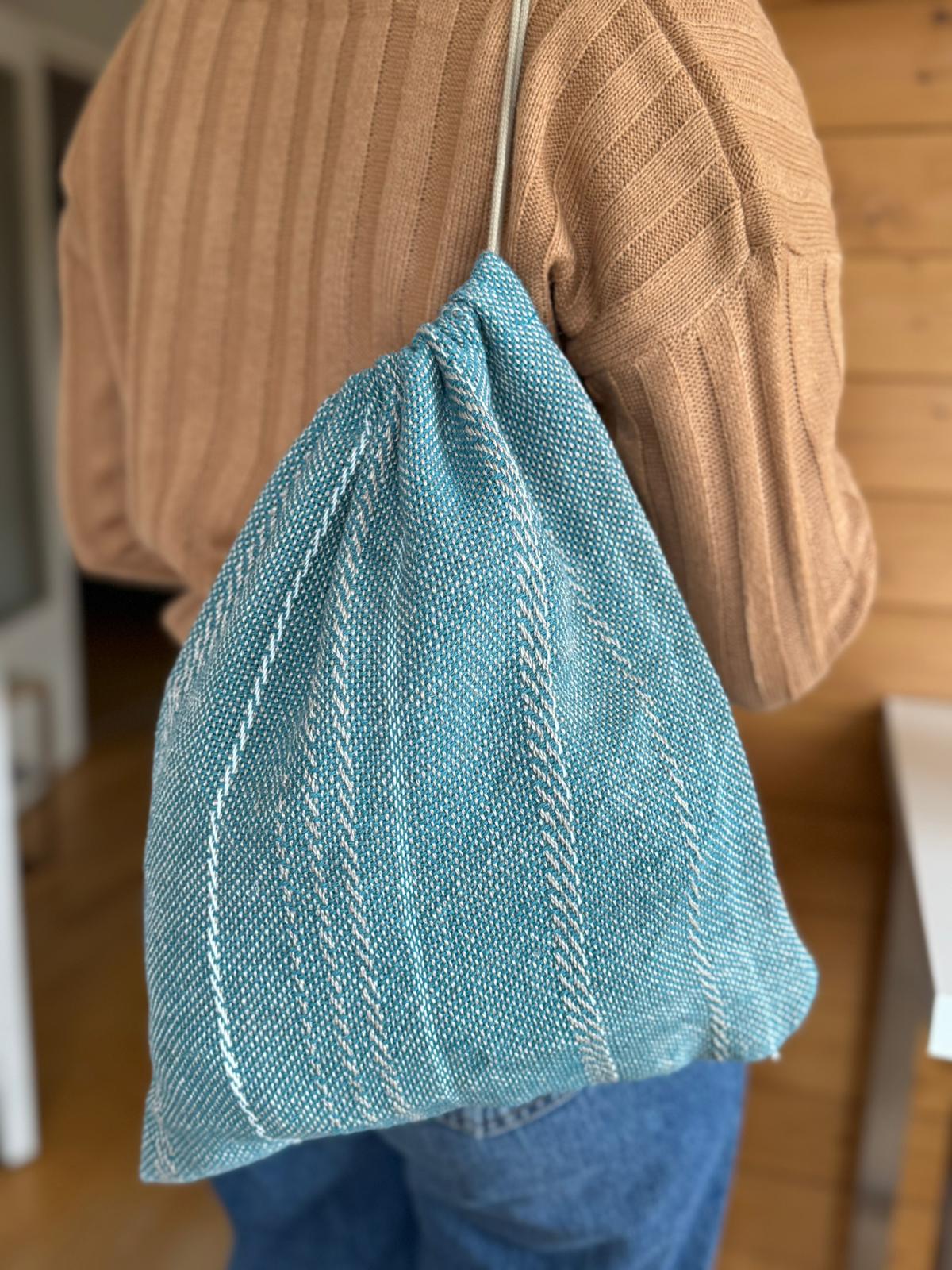 sac épaule tissé main - artisanat Auvergne