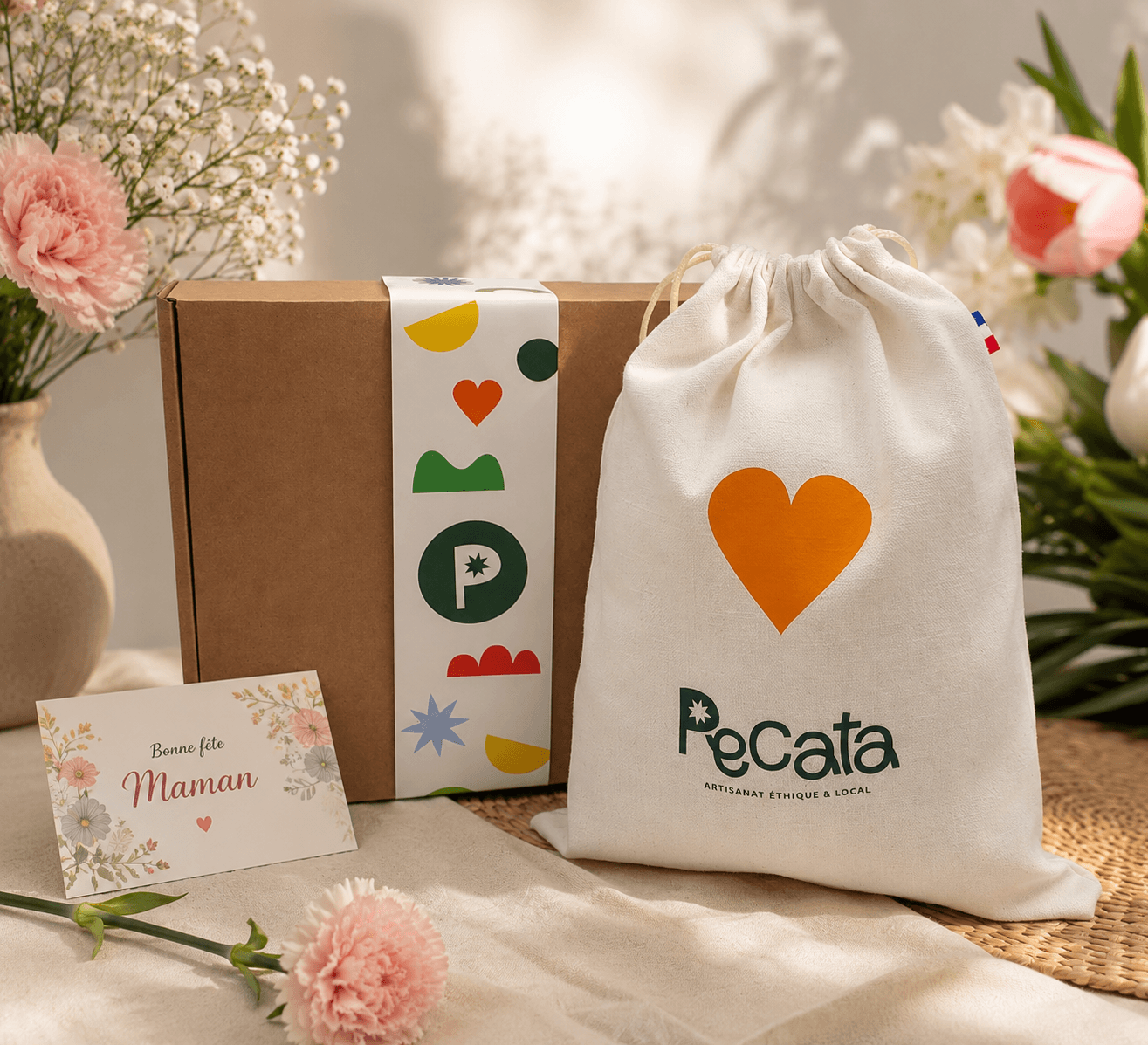 Coffret cadeaux à thème - artisanat français éthique et éco-responsable - spécial fête des mères