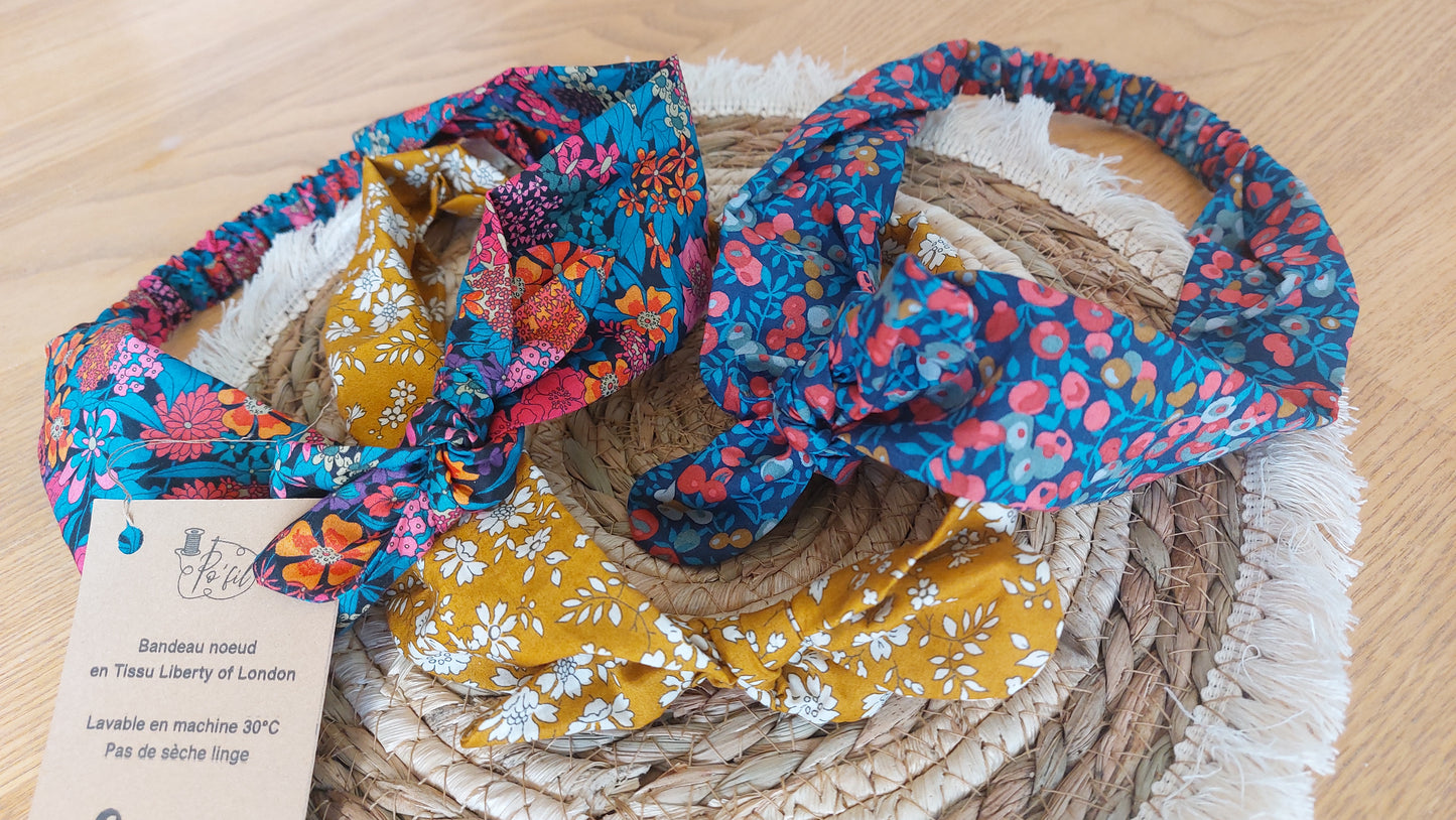 headbands en tissu Liberty