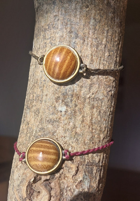 Bracelet "essence de bois" - acacia