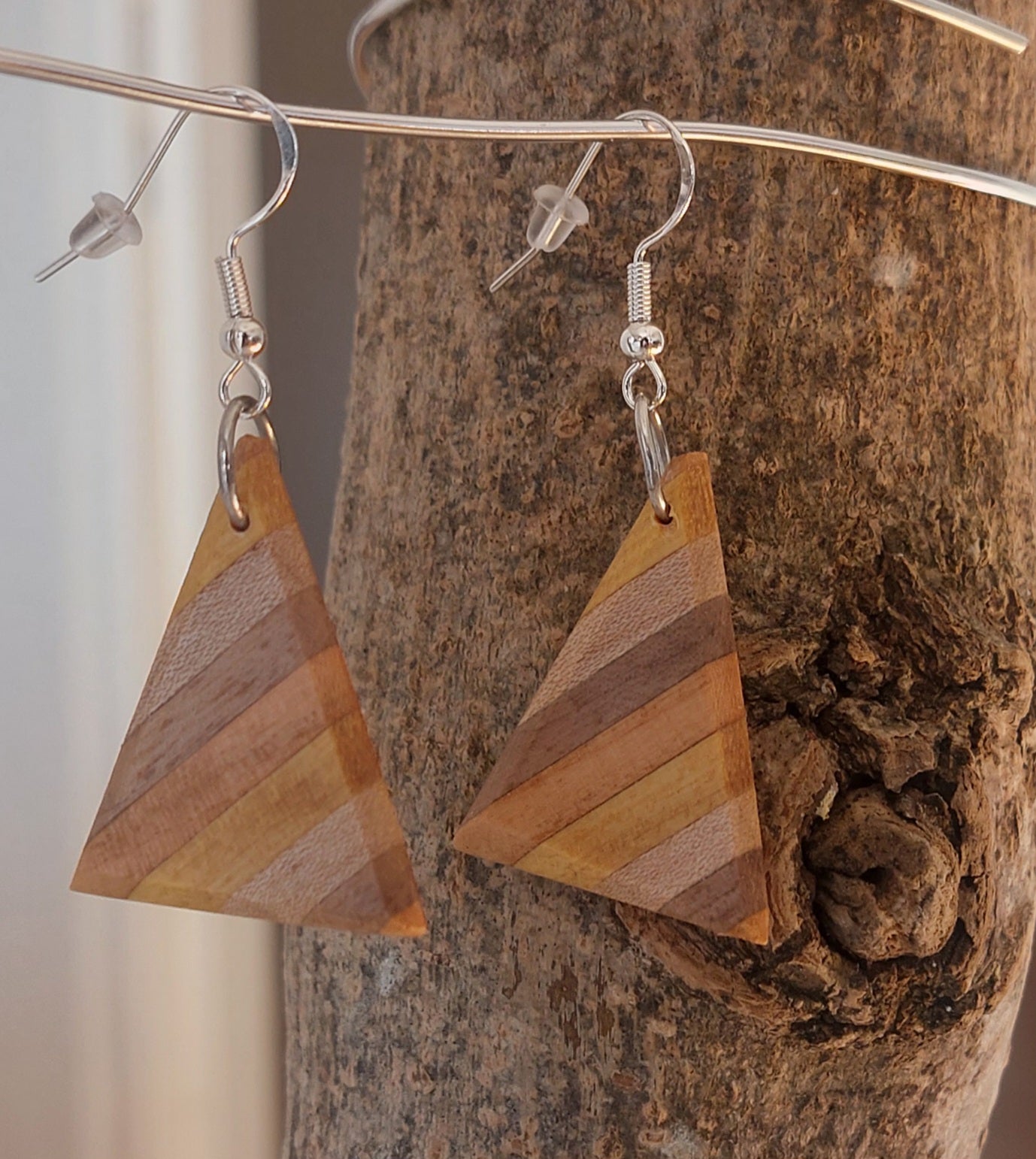 Boucles d'oreilles bois