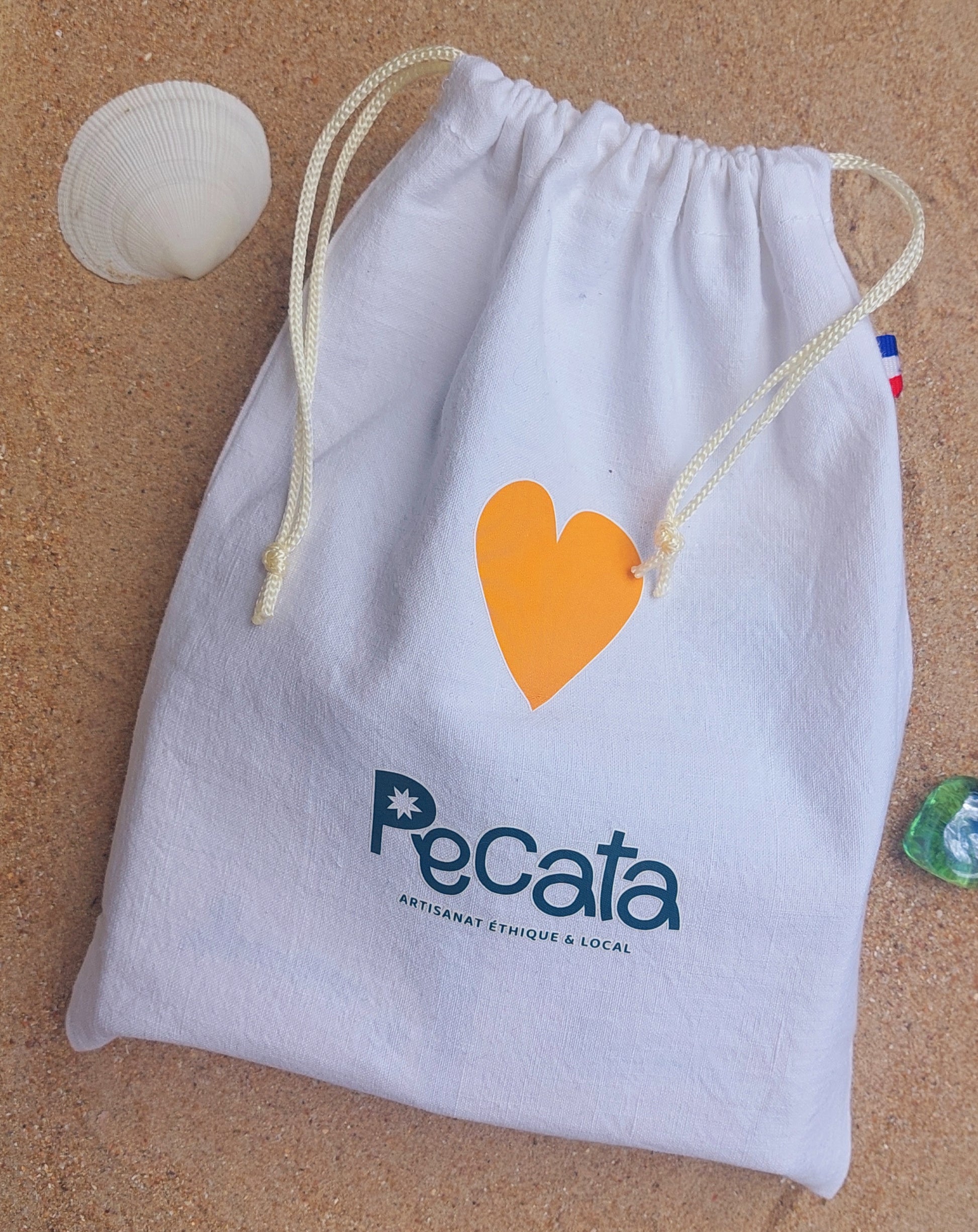 Poche upcyclée "Pecata" - emballage cadeau zéro déchet