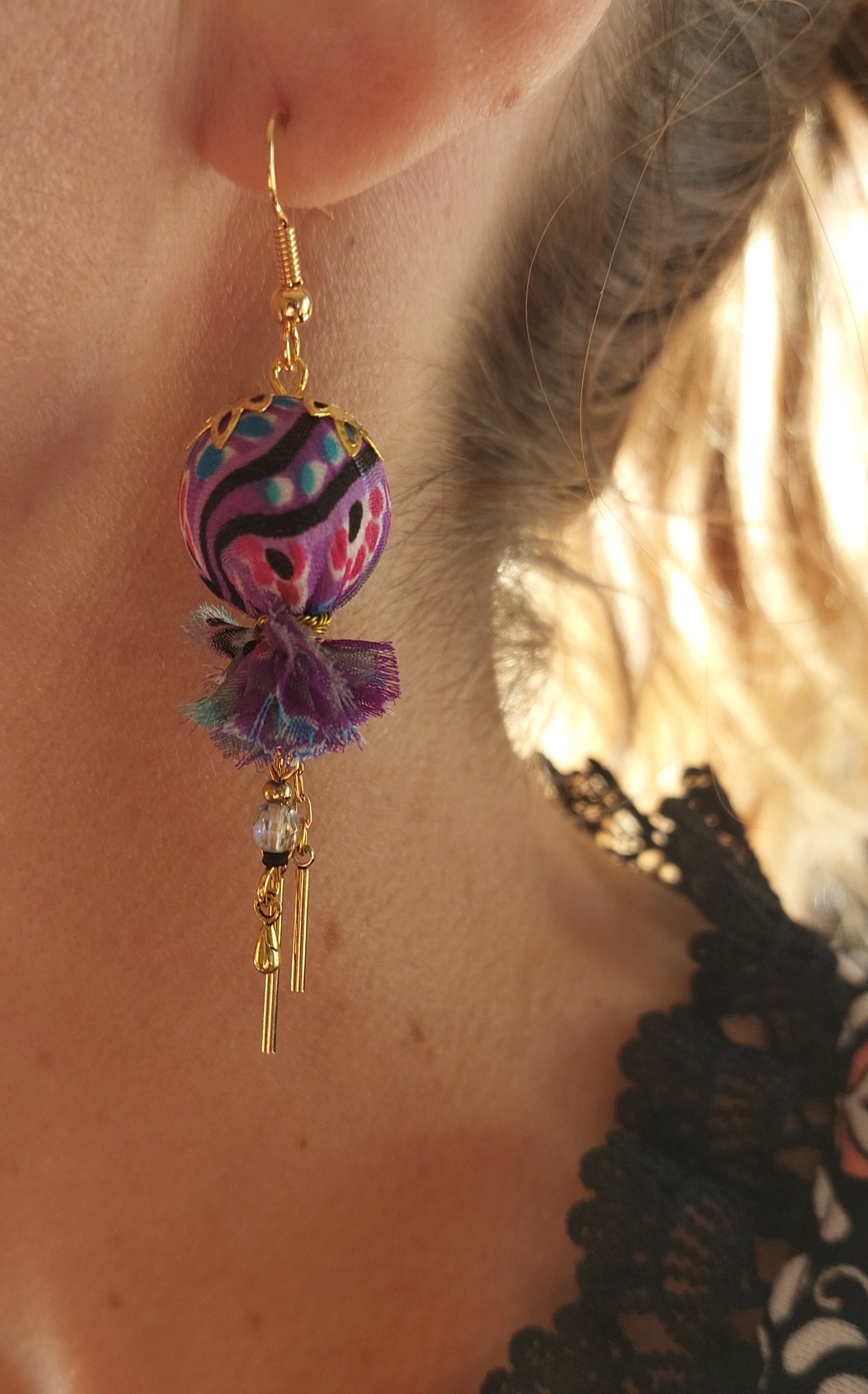 boucles d'oreilles originales fait main