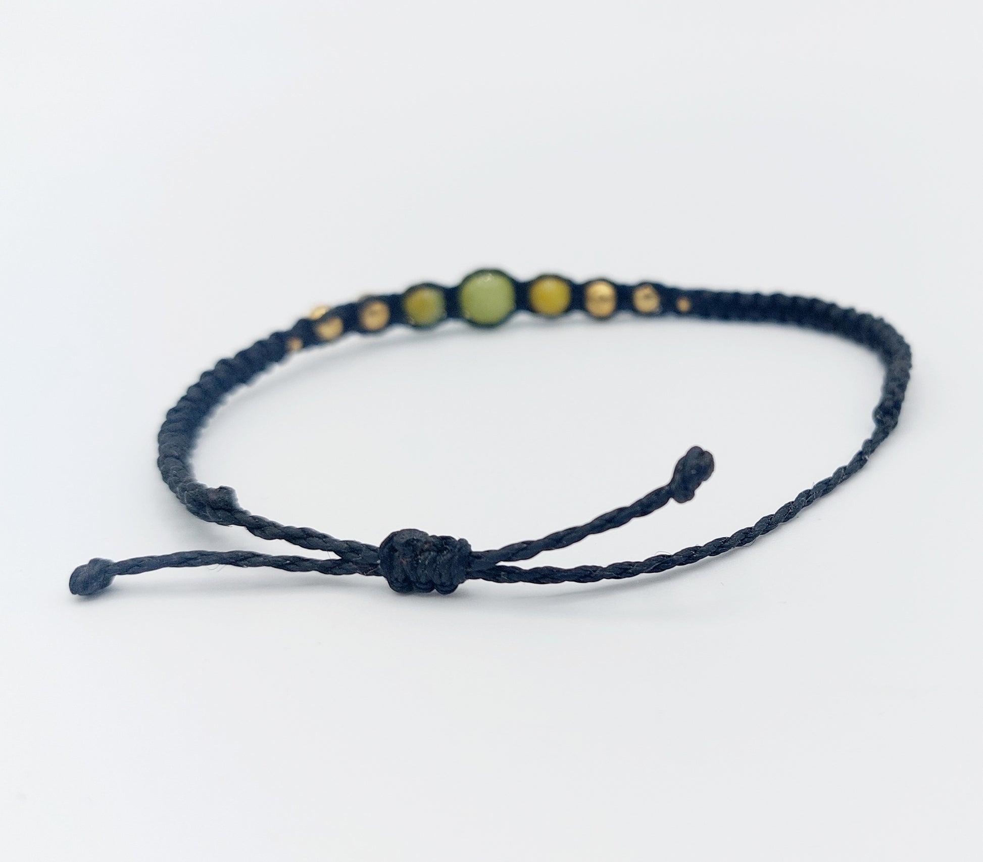 bracelets macramé fait main - noeud coulissant