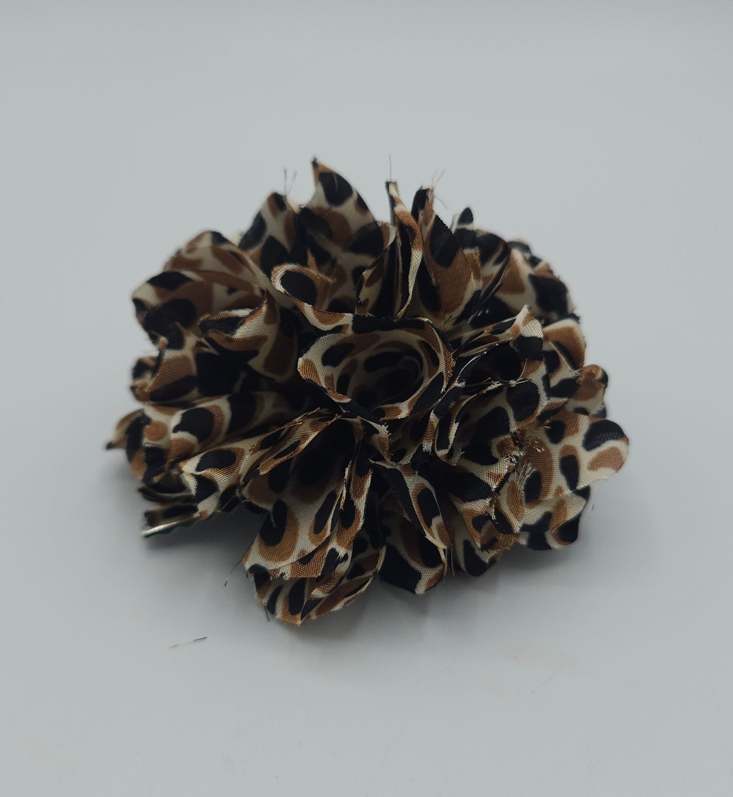 pince à cheveux fleur - style léopard