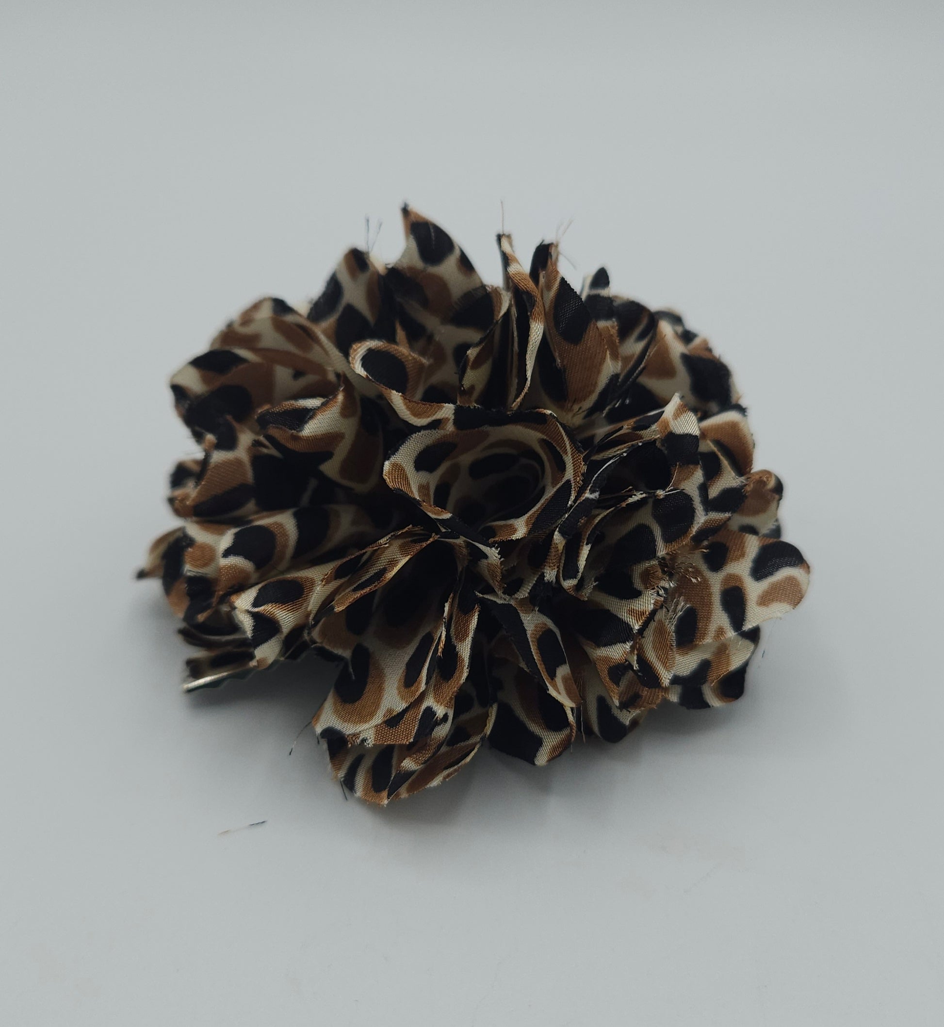 pince à cheveux fleur - style léopard