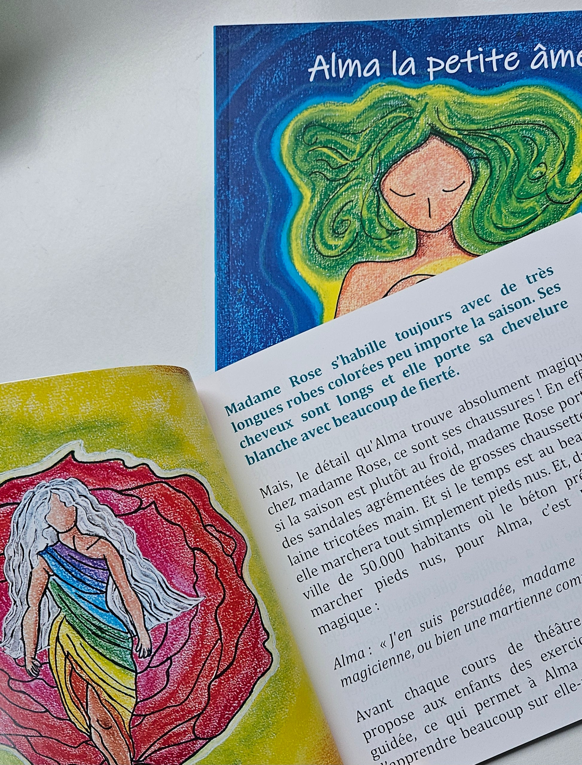 Alma la petite âme - livre jeunesse et conte philosophique par l’auteure-illustratrice LauRa. Initiation méditation. A lire à l'enfant dès 5 ans et à lire seul-e à partir de 7 ans. 