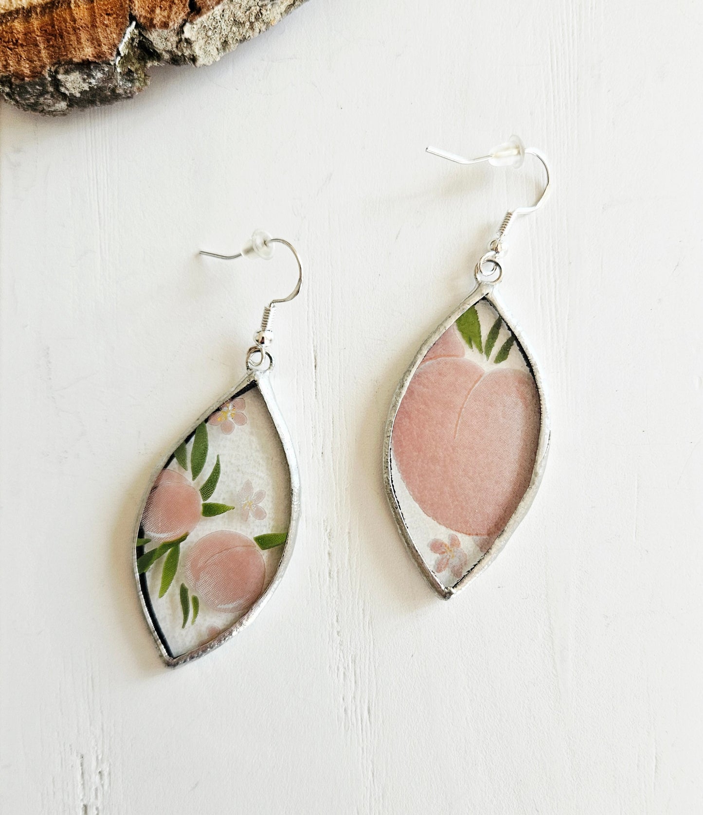 boucles d'oreilles uniques et originales en verre upcyclé - artisanat de Haute-Loire - Creation Vart