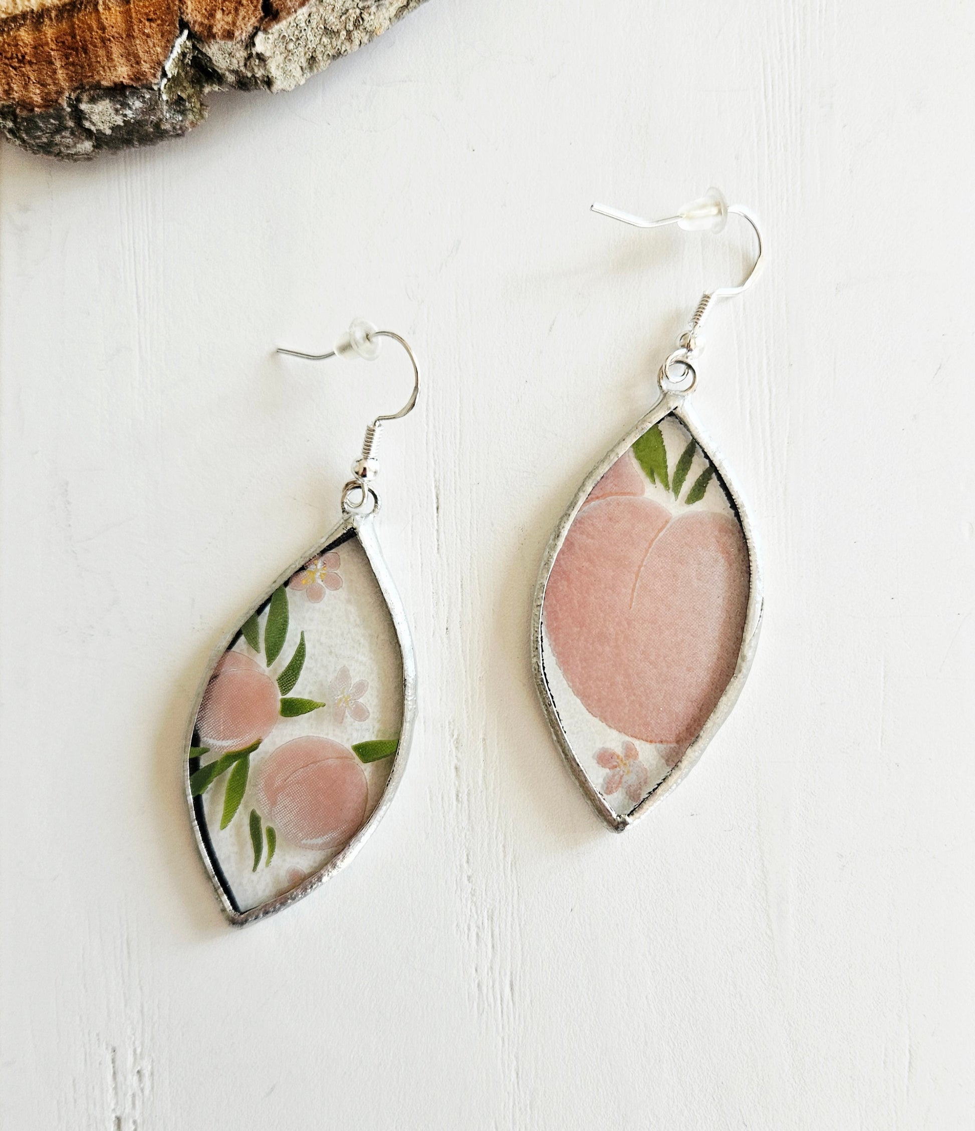 boucles d'oreilles uniques et originales en verre upcyclé - artisanat de Haute-Loire - Creation Vart