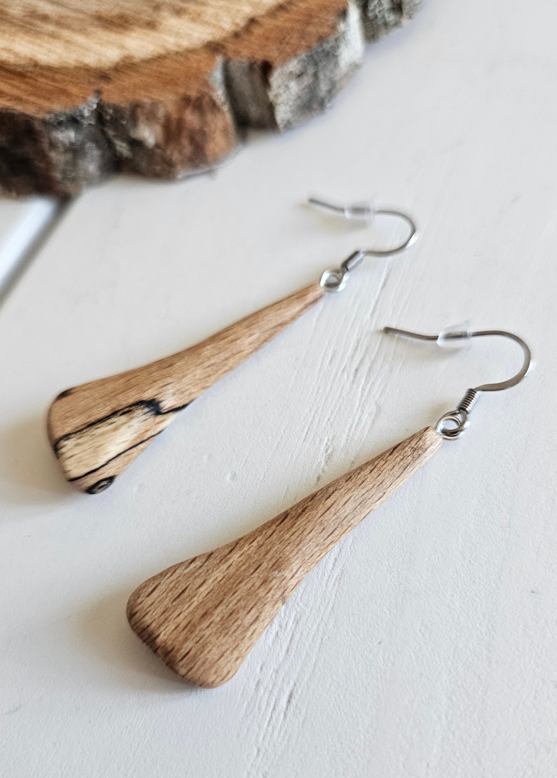 Boucles d'oreilles bois Au fil du Bois