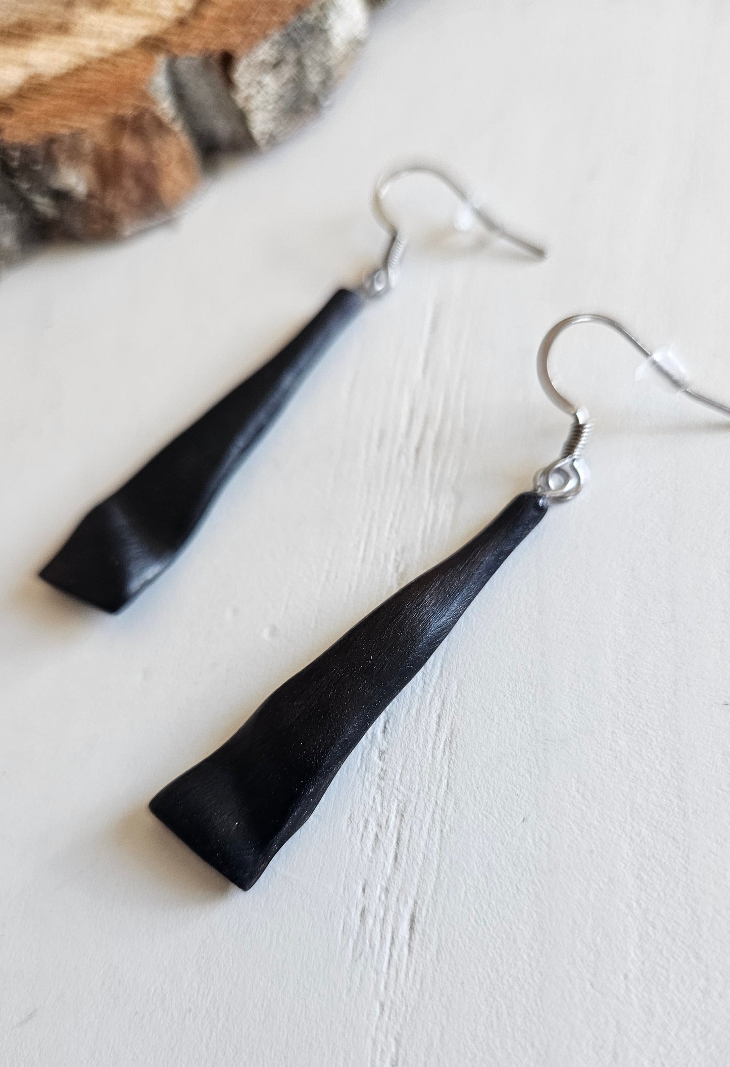 Boucles d'oreilles bois Au fil du Bois
