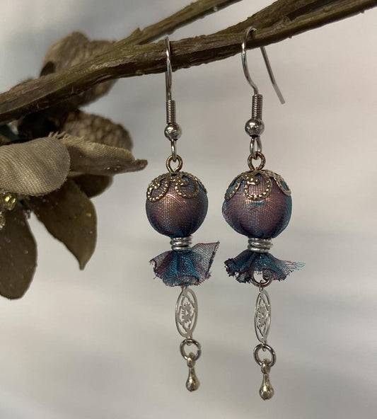 Boucles d’oreilles fantaisie upcyclées