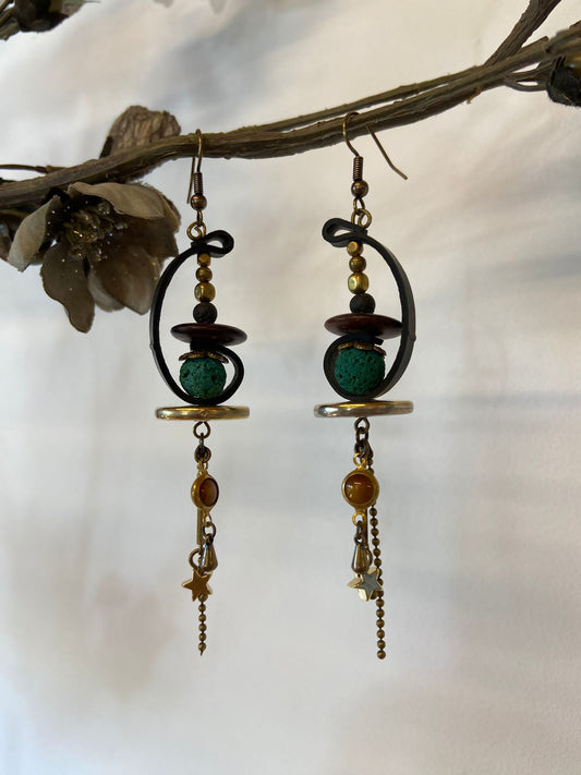 Boucles d’oreilles upcyclées