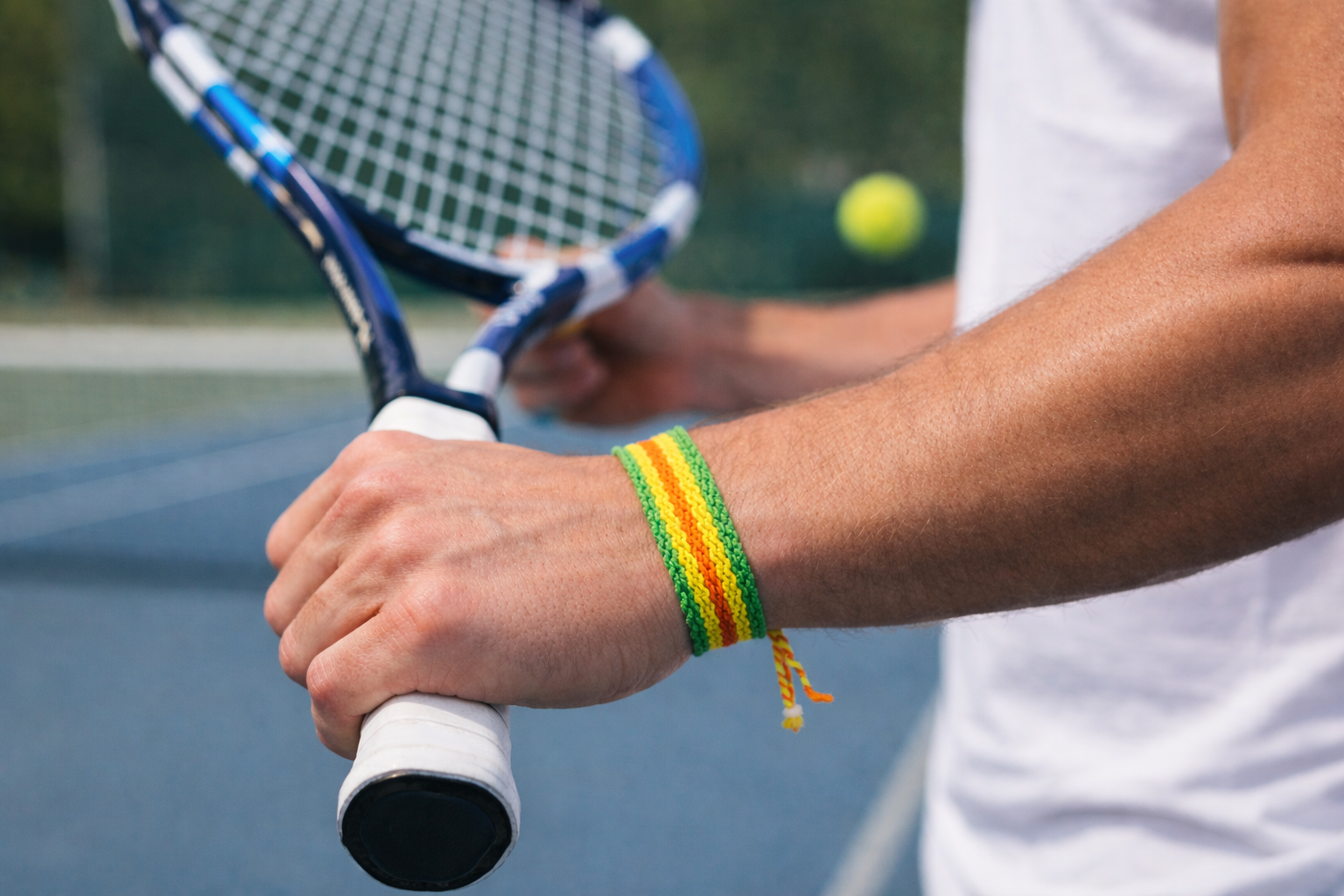 Bracelet sportif - tissé main en france - Auvergne - bracelet brésilien, porte-bonheur - 