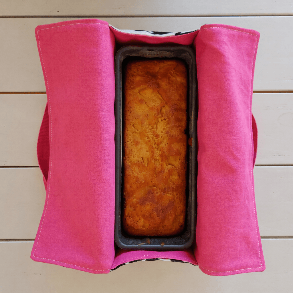 Sac à cake en textile upcyclé - pour transport facile et pratique - lavable et réutilisable. création artisanale locale - Haute-Loire
