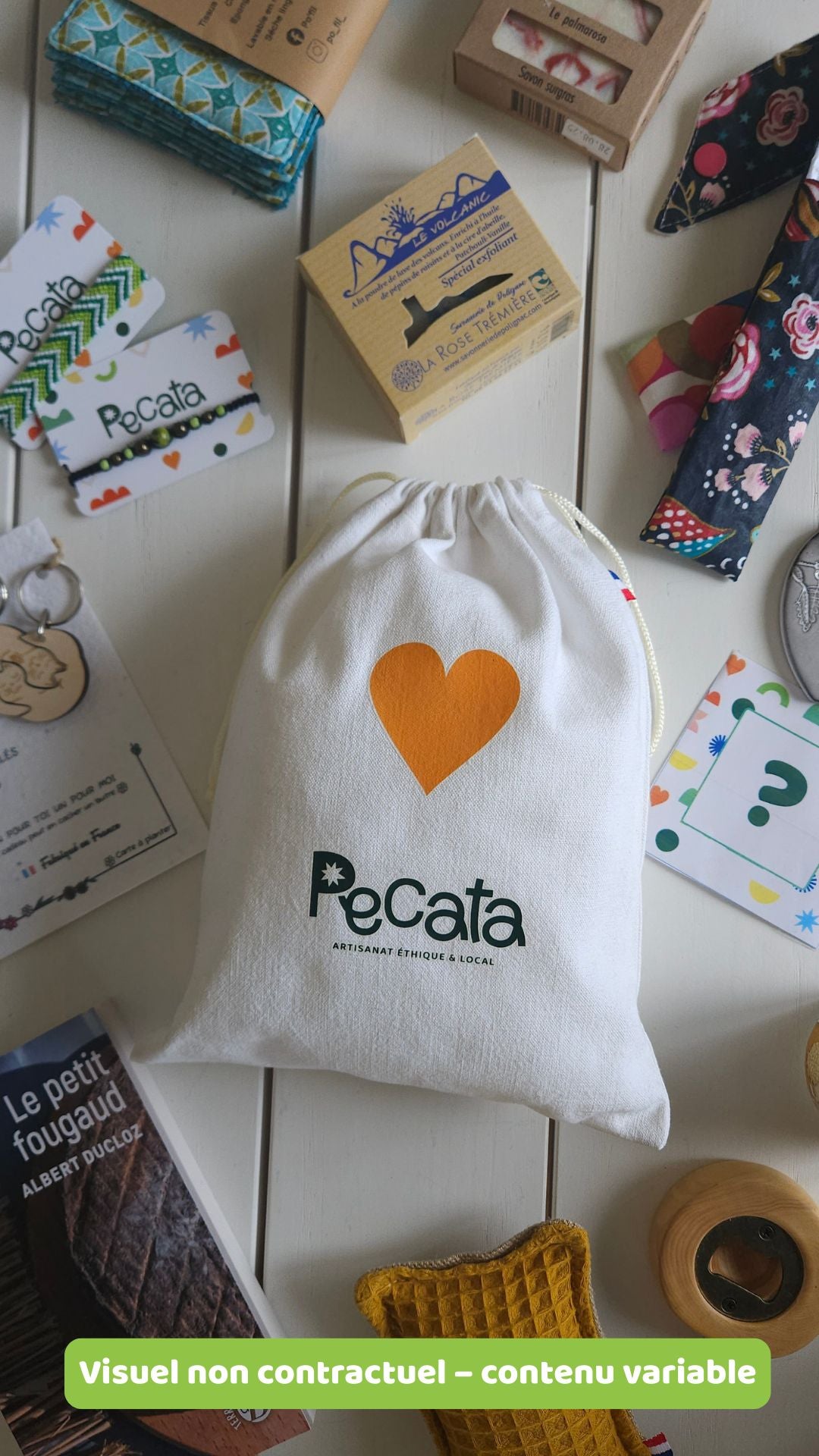 coffret cadeau surprise artisanat de Haute-Loire - Auvergne- Par Pecata- cadeau mystère artisanat