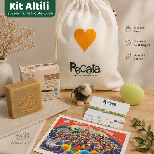 Kit "Altili" - Souvenirs de Haute-Loire PECATA - artisanat éthique et local - souvenirs saint jacques de compostelle