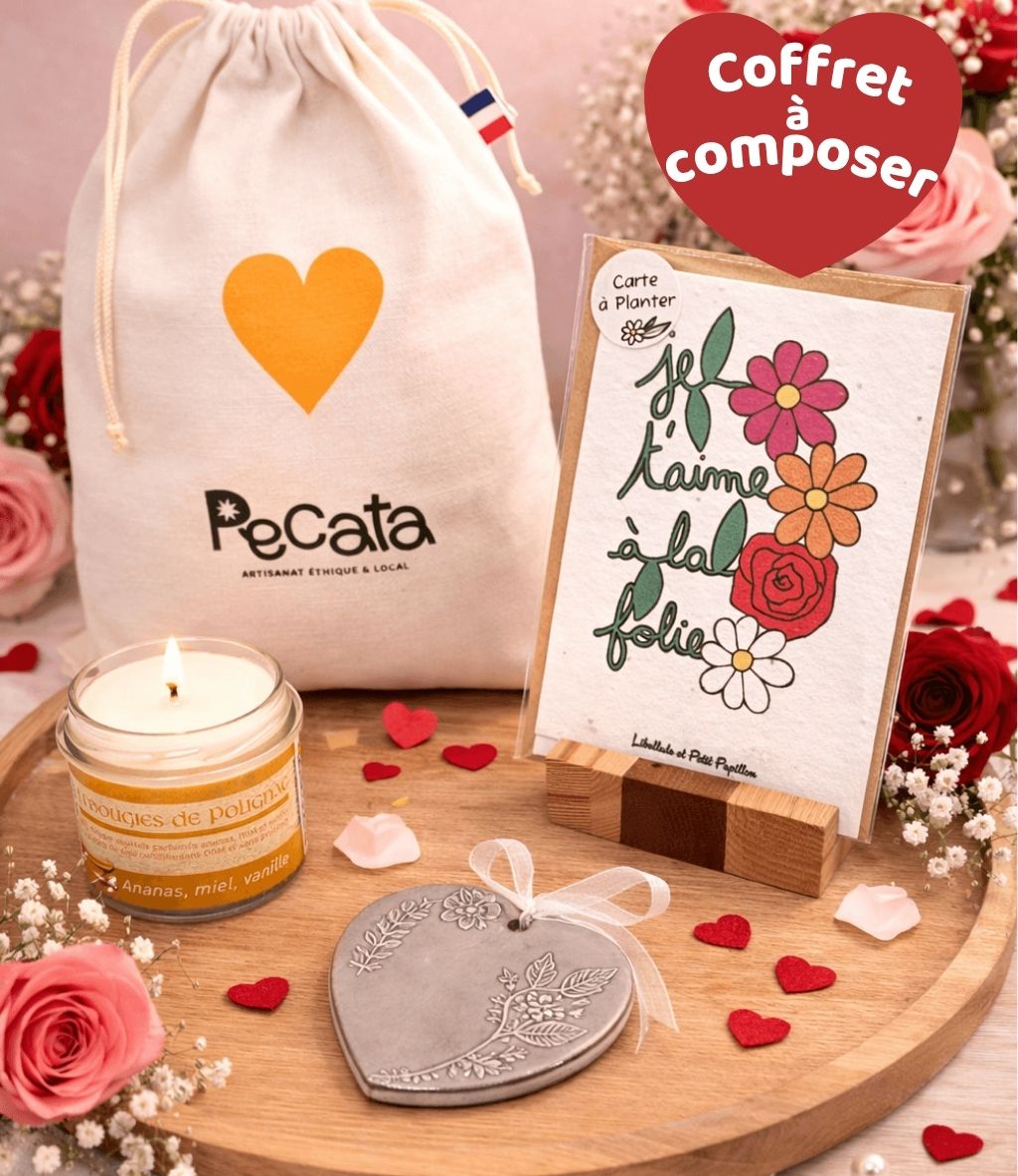 coffret cadeau à composer pour les amoureux - spécial Saint-Valentin - célébration de l'amour - artisanat de Haute-Loire