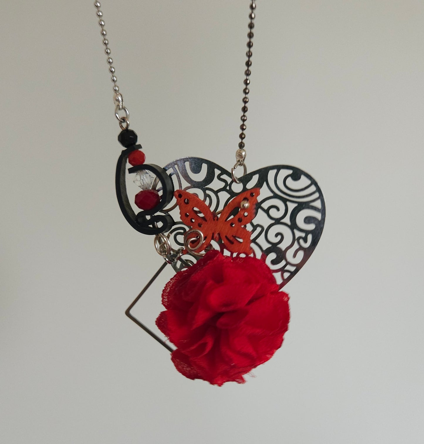Pendentif Fantaisie upcyclé