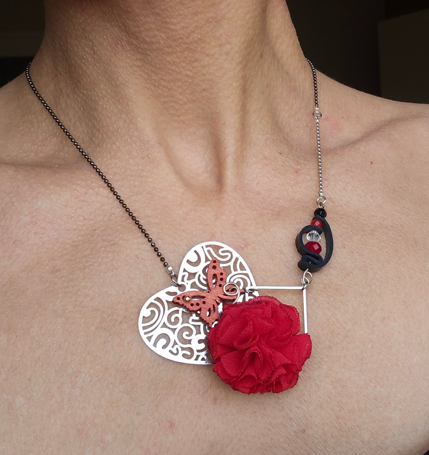 Pendentif Fantaisie upcyclé