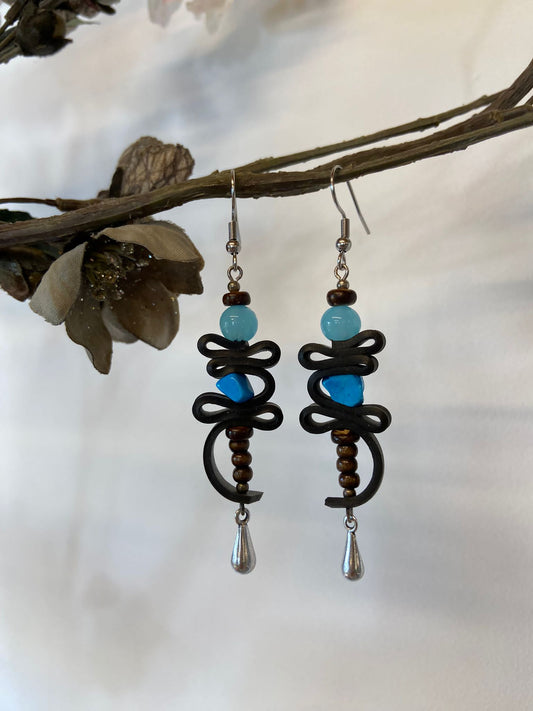 Boucles d’oreilles upcyclées